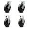 Service Caster 12 Inch Extra Heavy Duty Phenolic Wheel Caster Swivel 2 Rigid SCC, 4PK SCC-KP92S1230-PHR-2-R-2 - alternate 1